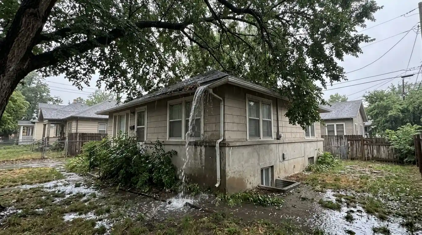 An older Poplar Grove home under a mature tree