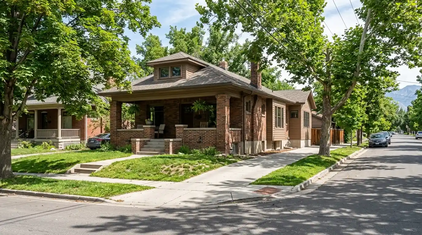 A Sugar House bungalow with a rear addition