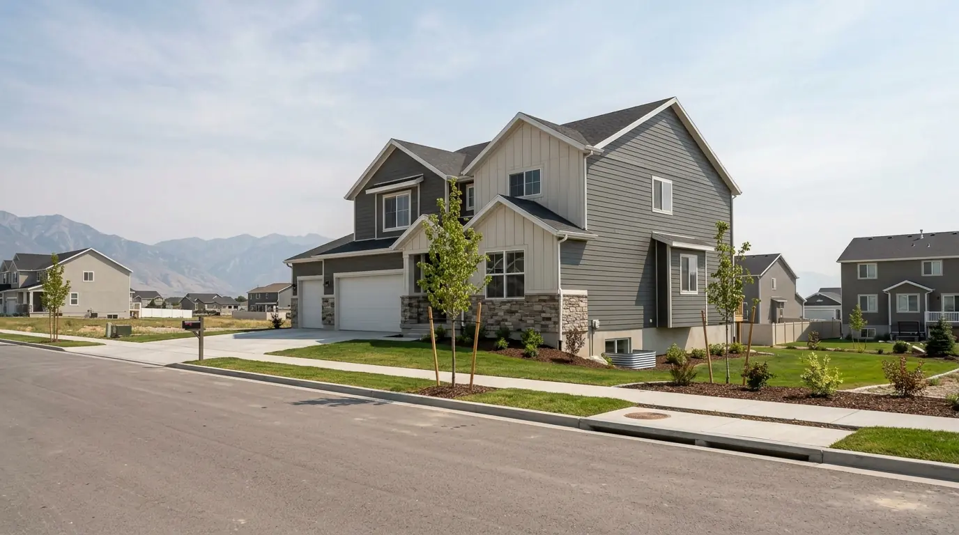 A newer Syracuse home with a basement egress window
