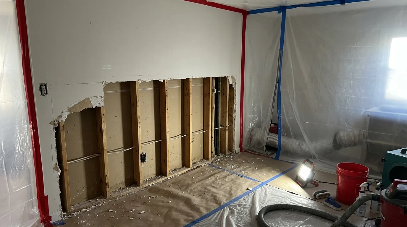 Mold removal work by ABRA Mold Removal in Salt Lake City