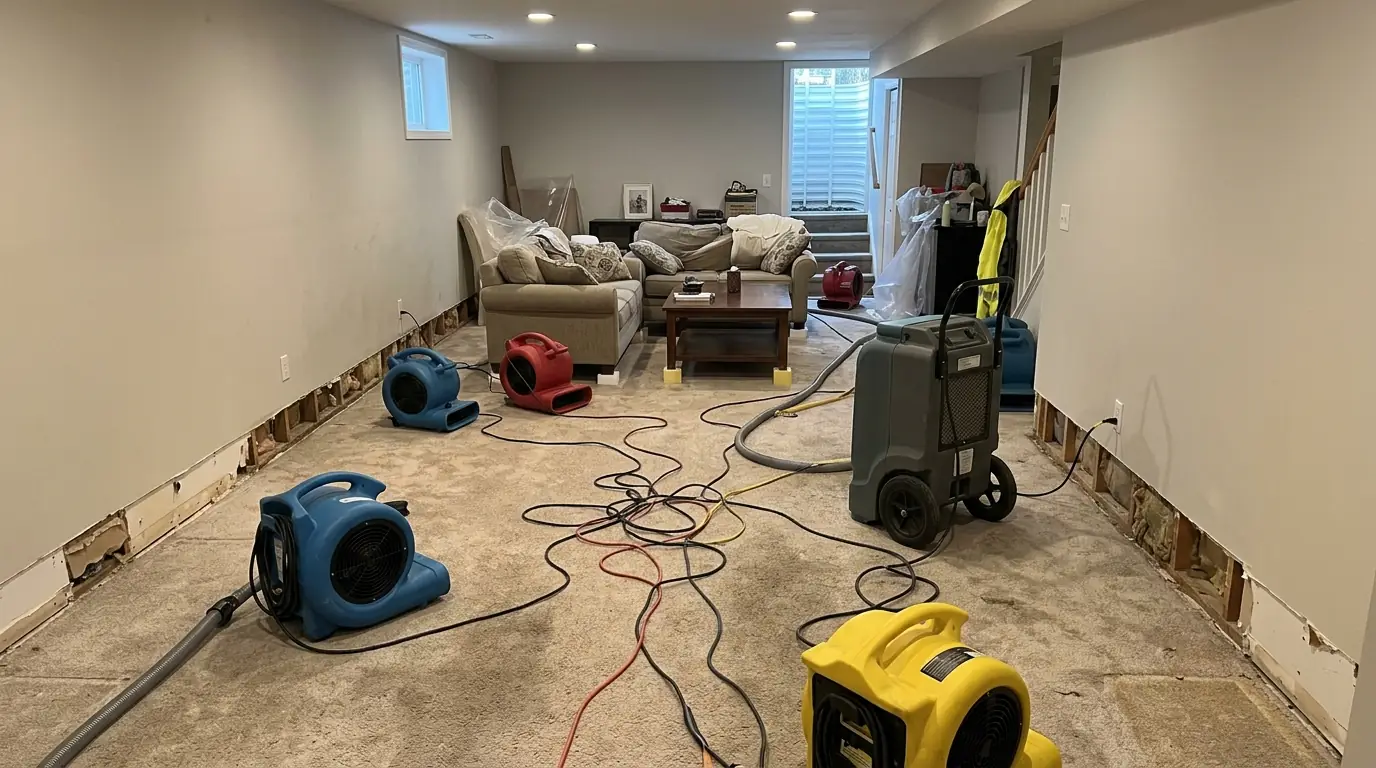 Water damage and drying work by ABRA Mold Removal in Salt Lake City