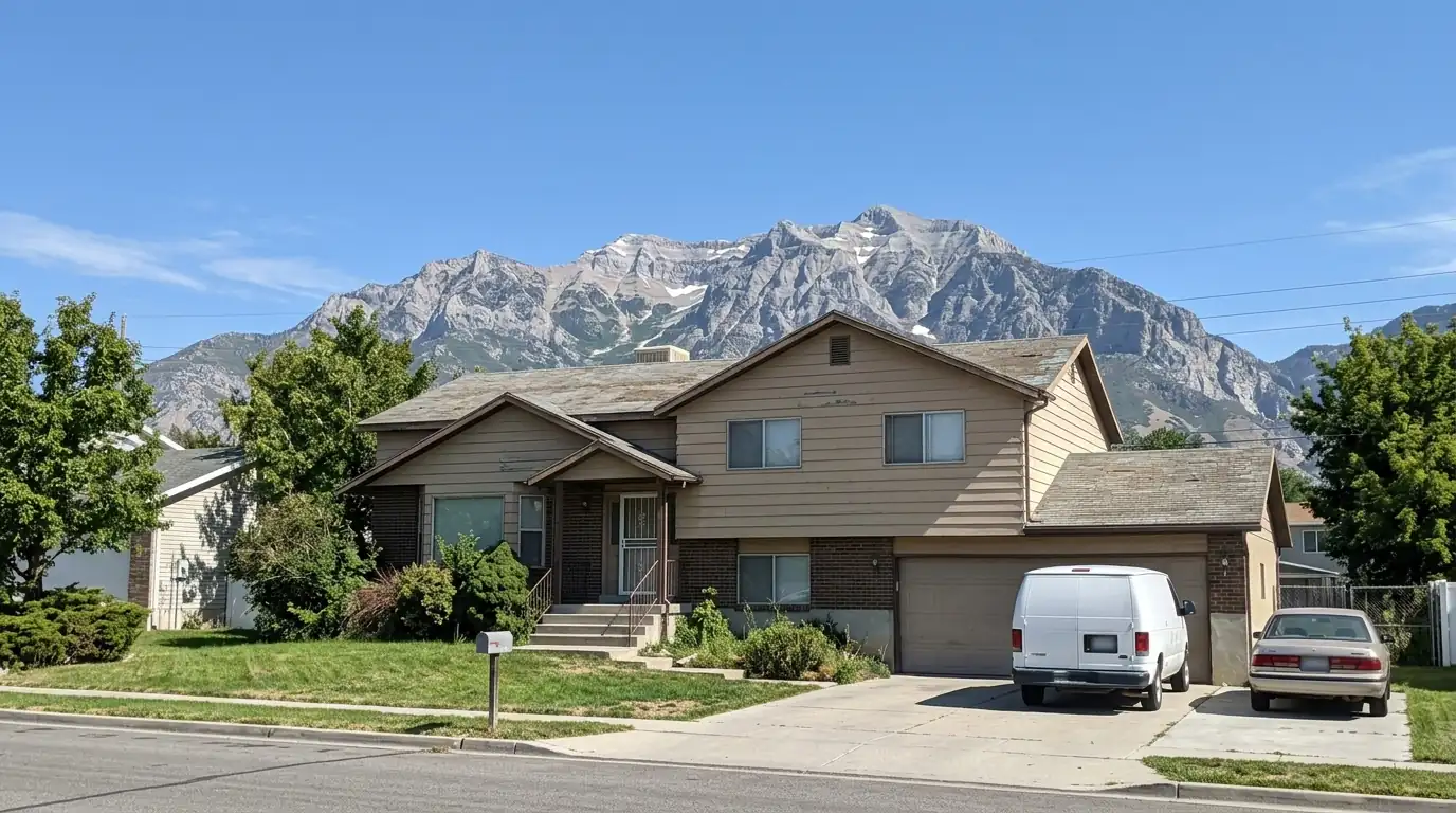 A 1980s split-level home in Orem